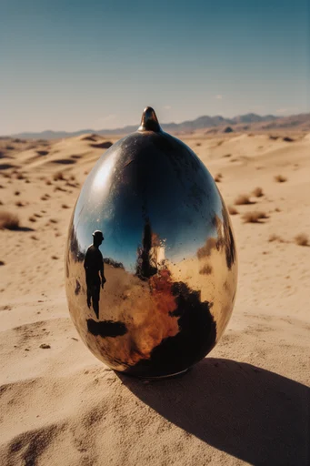 Gilded Desert Surrealism style reference image — desert surrealism