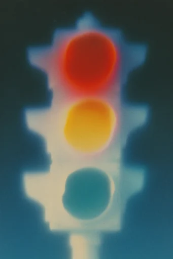 Luminescent Thermal Etherealism style reference image — solarized analog film grain