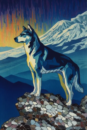 Textured Alpine Folklore style reference image — folk art sensibility