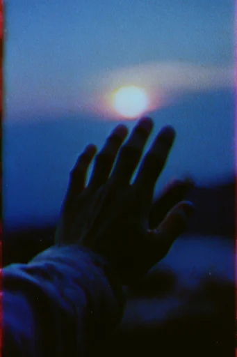 Nocturnal Twilight Melancholy style reference image — indigo night sky