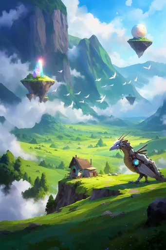 Luminous Pastoral Fantasy style reference image — studio ghibli style