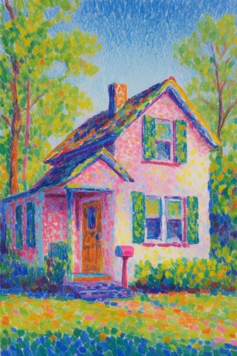 Luminous Electric Expressionism style AI image example 4