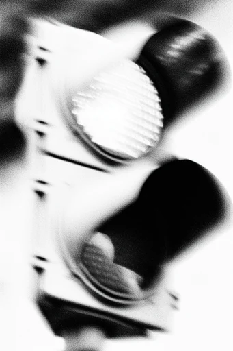 Kinetic Noir Abstraction style reference image — extreme motion blur