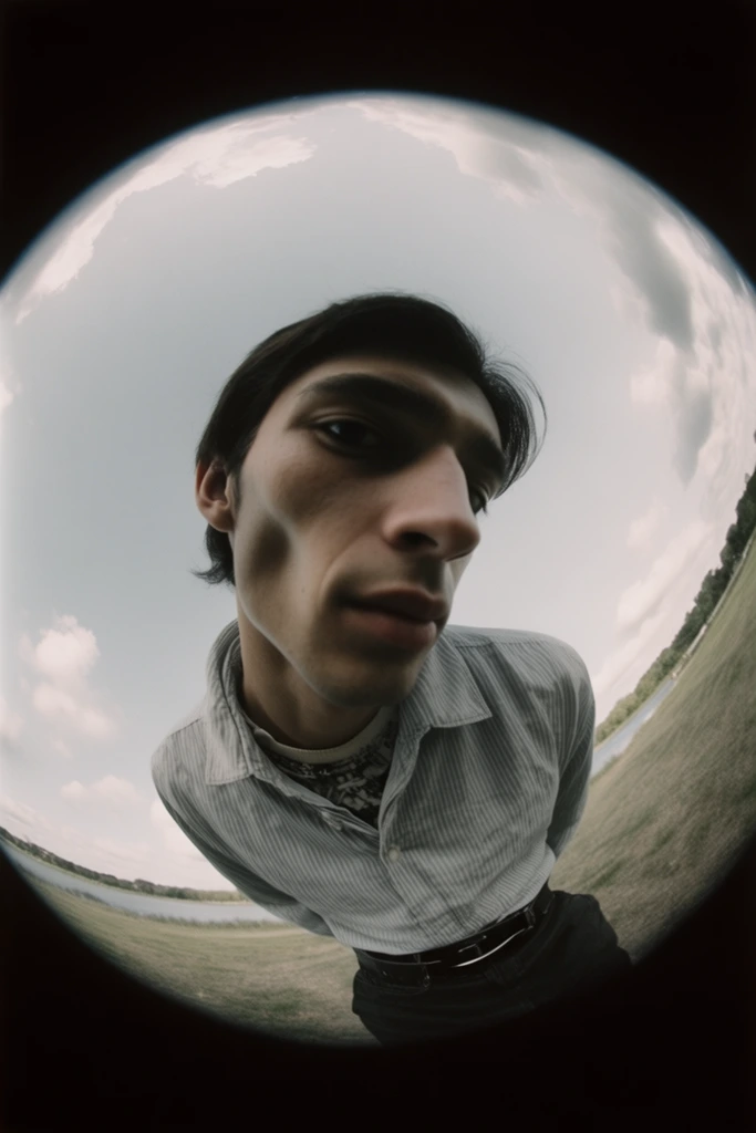 Dynamic Fisheye Urbanism style AI image example 2