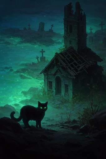 Bioluminescent Abyssal Mysticism style reference image — deep teal and indigo palette