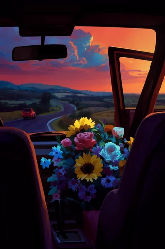 Cinematic Nocturnal Luminescence style reference image — silhouette framing
