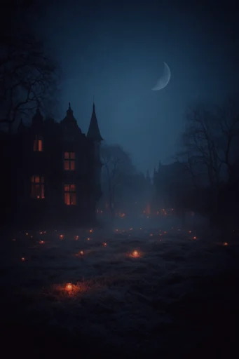 Cinematic Gothic Nocturne style reference image — atmospheric twilight gothic
