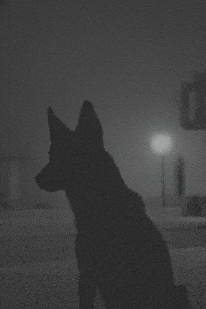 Atmospheric Monochrome Noir style AI image example 3
