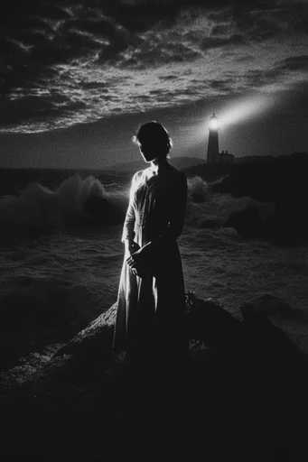 Cinematic Monochrome Realism style reference image — minimalist monochromatic composition
