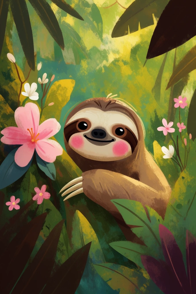 Whimsical Folklore Illustration style AI image example 3