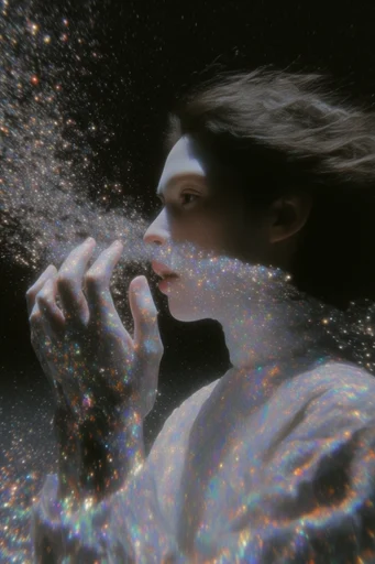 Luminescent Cosmic Surrealism moodboard — generate AI images in this style