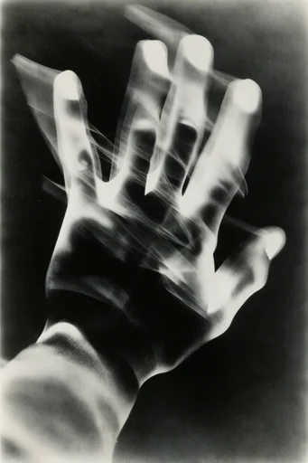Avant-Garde Noir Photogram style reference image — chiaroscuro