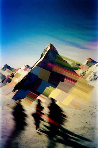 Kinetic Radiant Motion style reference image — motion blur