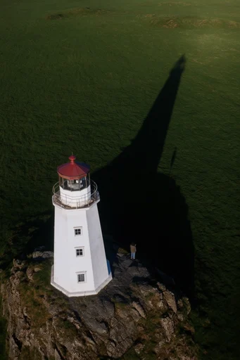 Organic Minimalist Perspectives style reference image — elongated shadows