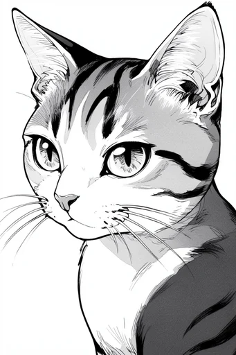 Monochrome Manga Noir style reference image — dramatic shadows