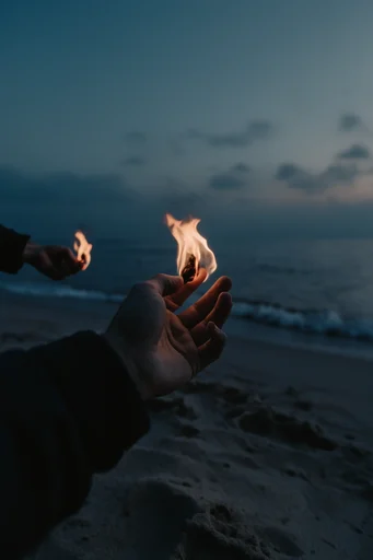 Cinematic Twilight Inferno style reference image — surreal solitude