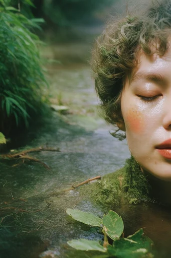 Lush Verdant Solitude style reference image — shallow depth of field