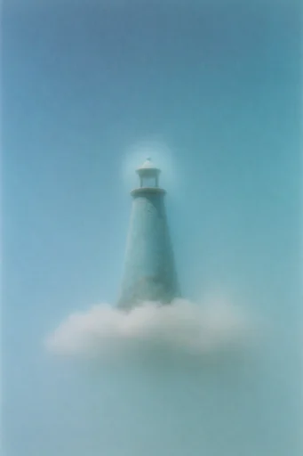 Ethereal Cyan Stipple style reference image — soft-focus grain