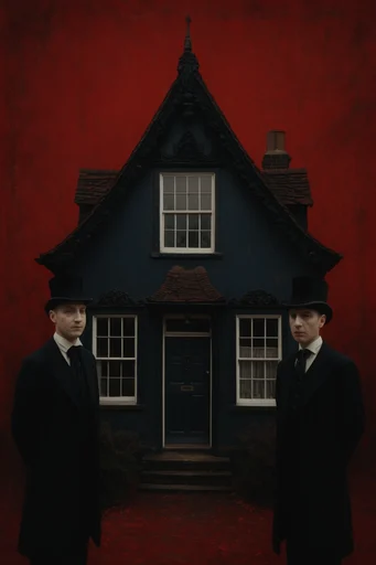 Crimson Gothic Opulence style reference image — dramatic low-key lighting