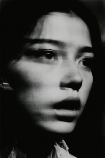 Spectral Kinetic Noir style reference image — ghostly double exposure