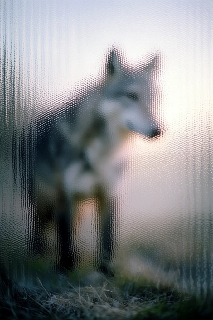 Refractive Glass Abstraction style AI image example 3