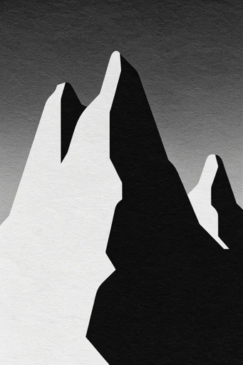 Monochrome Brutalist Minimalism style reference image — stark monochrome