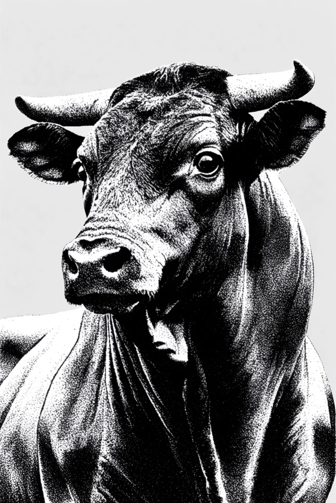 High-Contrast Noir Chiaroscuro style AI image example 3