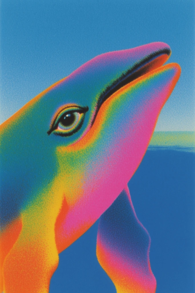 Luminous Stippled Surrealism style AI image example 3