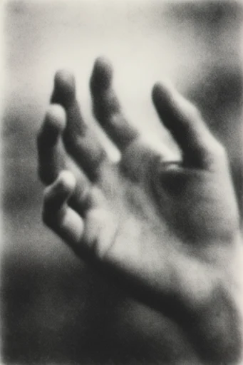 Monochrome Pictorialist Dreamscape style reference image — monochrome film grain
