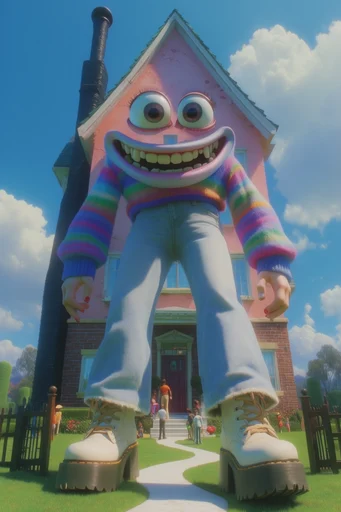 Vibrant Whimsical CGI style AI image example 4