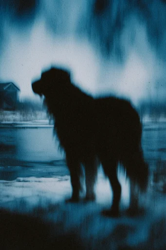 Spectral Blue Liminality style reference image — soft focus haze