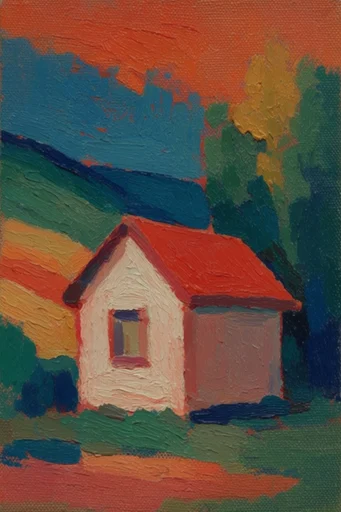 Tactile Fauvist Expressionism style AI image example 4