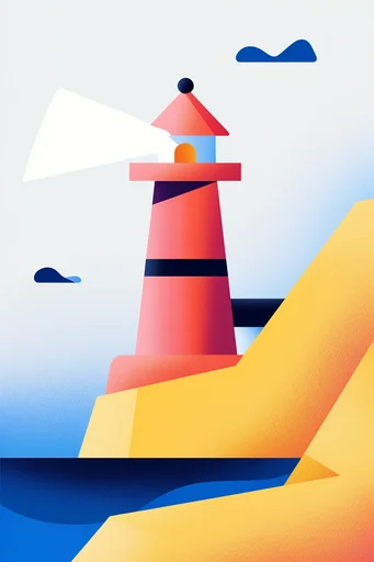 Textured Corporate Memphis style reference image — stylized geometric figures