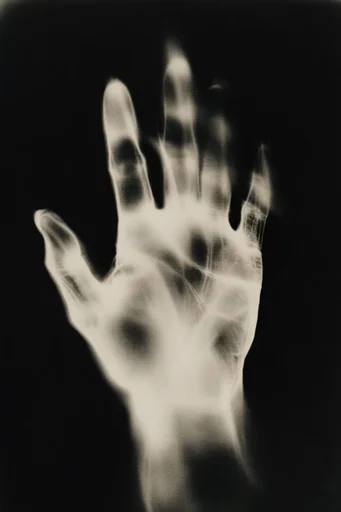 Spectral Scientific Surrealism style reference image — solarized negative