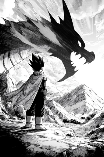 Visceral Ink Manga style reference image — monochrome manga