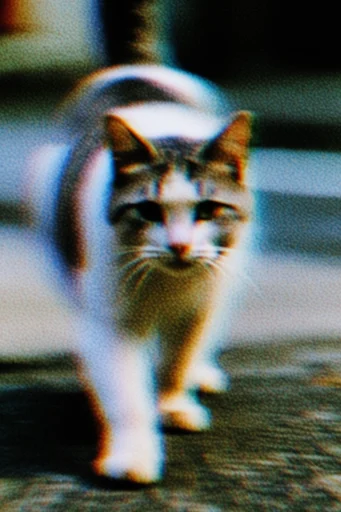 Kinetic Analog Abstraction style reference image — painterly motion blur