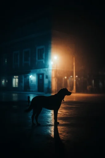 Cinematic Neo-Noir Liminality style reference image — liminal space