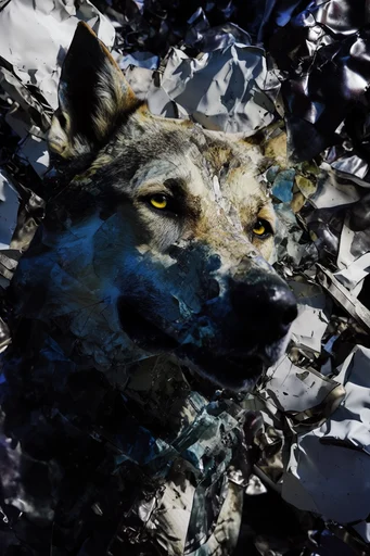 Fractured Prismatic Deconstruction style AI image example 3