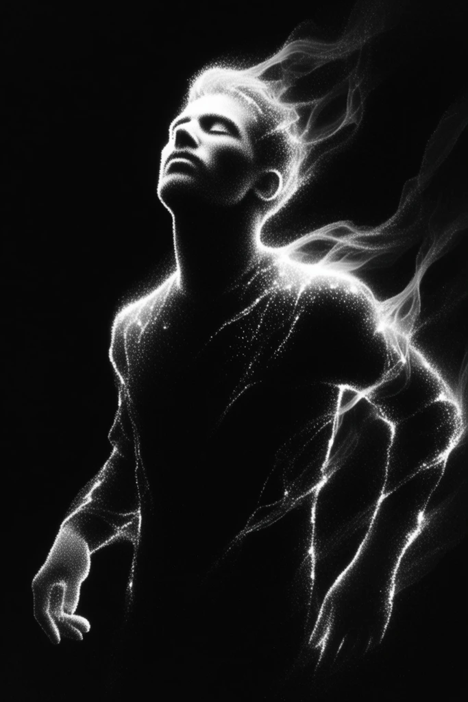 Ethereal Noir Stipple style AI image example 1
