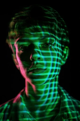 Nocturnal Cybernetic Chiaroscuro moodboard — generate AI images in this style