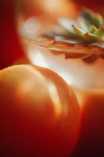 Luminous Thermal Dreamscape style reference image — glowing amber and tangerine hues