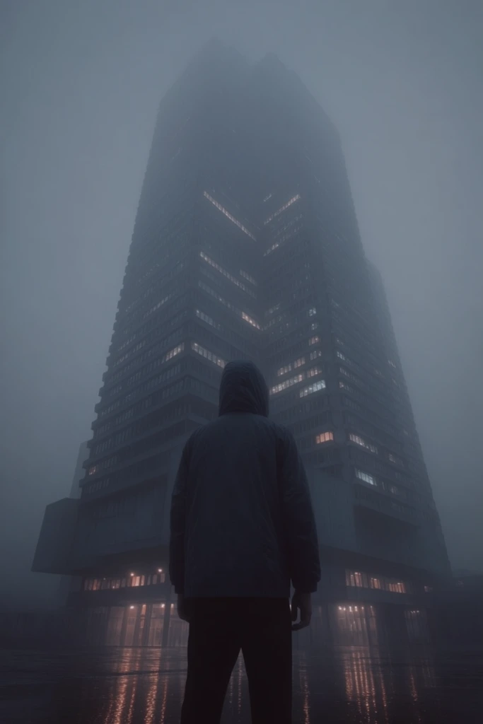 Cinematic Dystopian Brutalism style AI image example 1