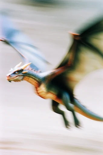 Kinetic Temporal Motion style reference image — analog film grain
