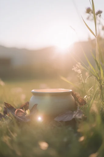 Ethereal Golden Nostalgia style reference image — golden hour backlighting