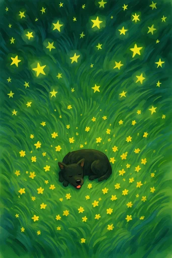 Luminous Nocturnal Whimsy style reference image — soft-focus fantasy