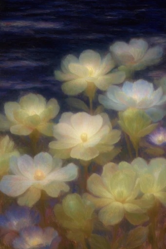 Luminous Mystical Surrealism style reference image — intricate painterly textures