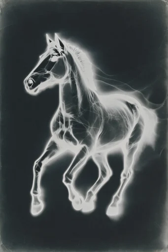 Ethereal Radiographic Noir style AI image example 3