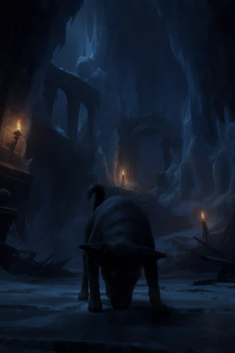 Ethereal Frost Mythos style reference image — ethereal chiaroscuro