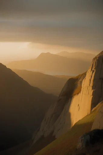 Amber Cinematic Shadowplay style reference image — golden hour lighting