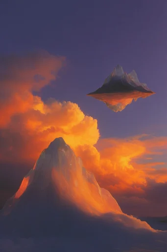 Ethereal Neon Twilight style reference image — surreal minimalism